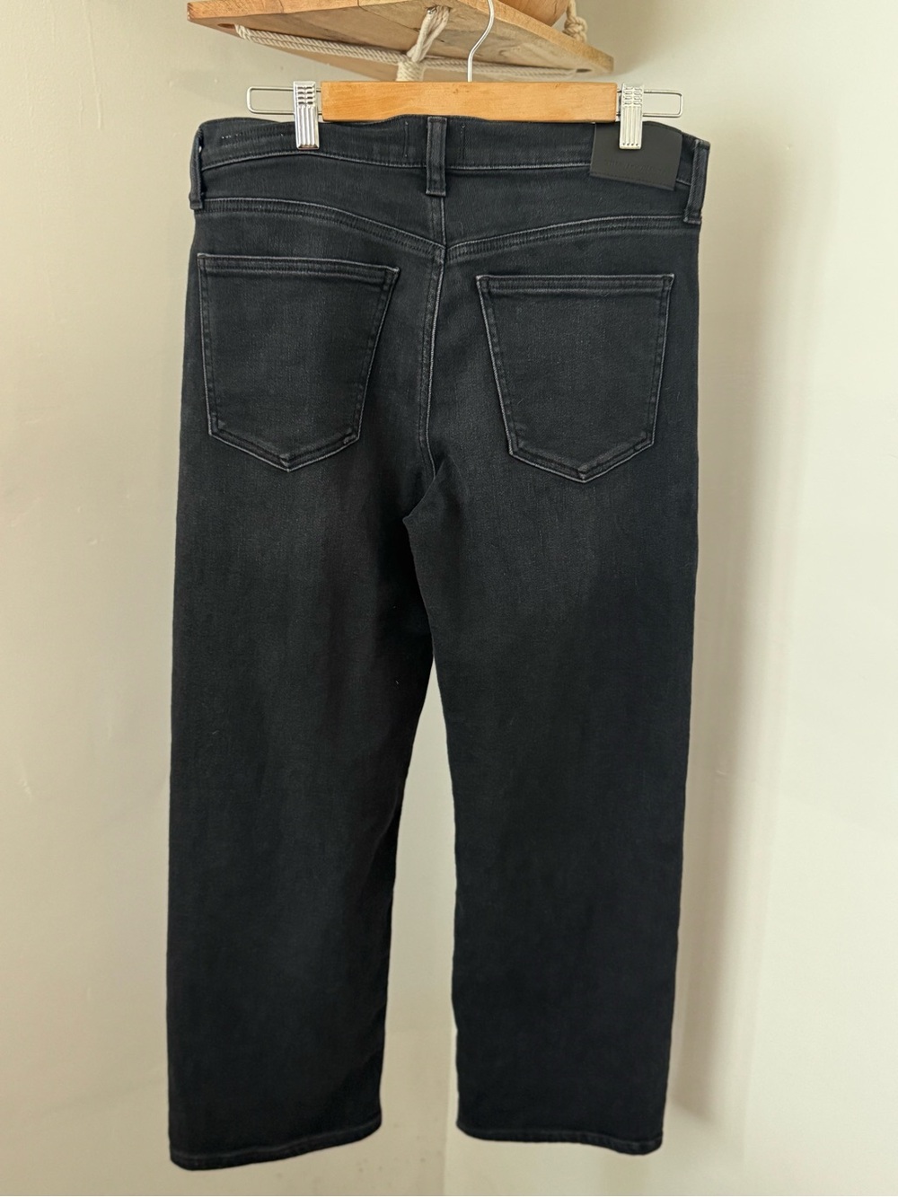 Citizens of Humanity Palma Black Straight Leg Jeans Size 29 P Dark Wash m Denim - Picture 4 of 6